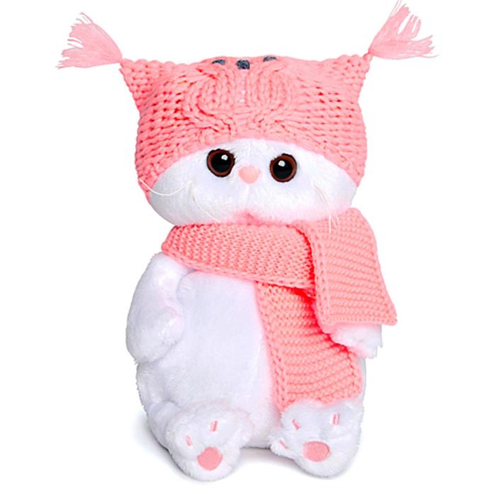 Мягкая игрушка "Ли-Ли Бэби" в шапке-сова и шарфе, 20 см