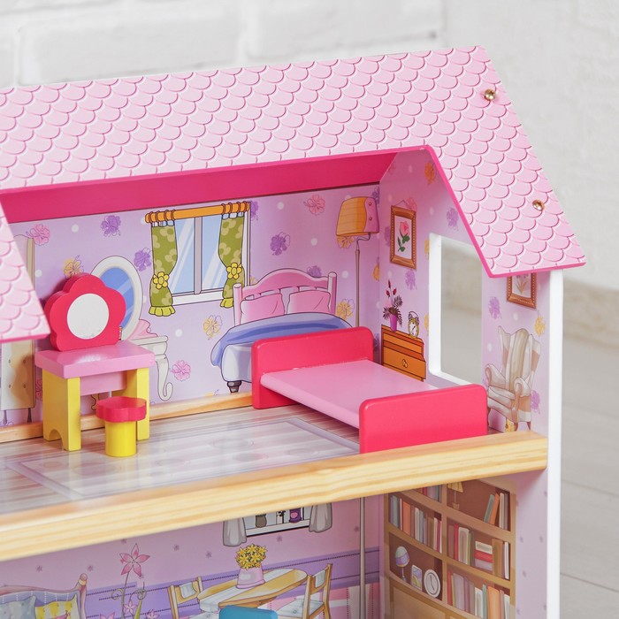 Домик для мини-кукол, мебель в комплекте