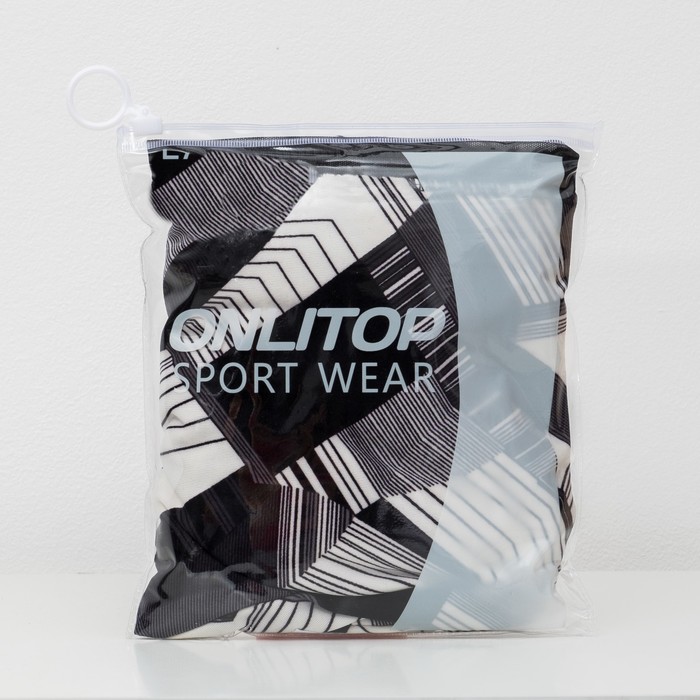 Легинсы с прозрачными вставками ONLITOP Fitness Diamonds, размер 44-46, цвет серый