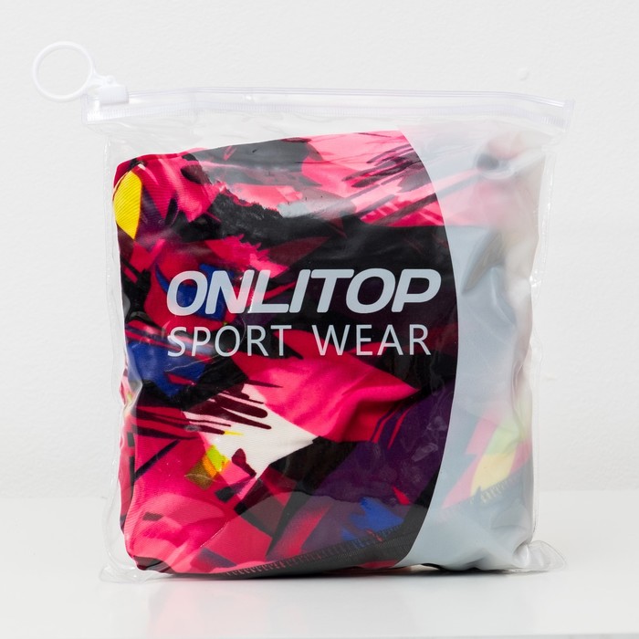 Легинсы спортивные с прозрачными вставками ONLITOP Fitness Art, размер 44-46, цвет розовый