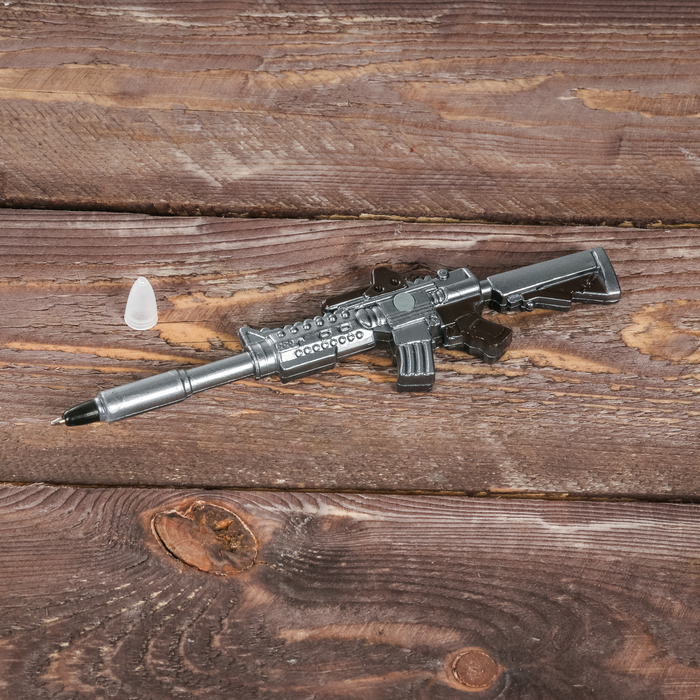 Подарочный набор: детский галстук и ручка-пистолет "Юному защитнику"