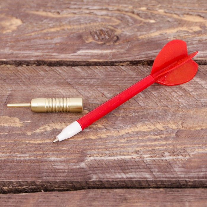 Подарочный набор: детский галстук и ручка-дротик "Нашему чемпиону"