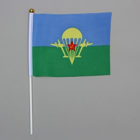 

Флаг ВДВ 14х21 см, шток 28 см, полиэстер (12 шт)