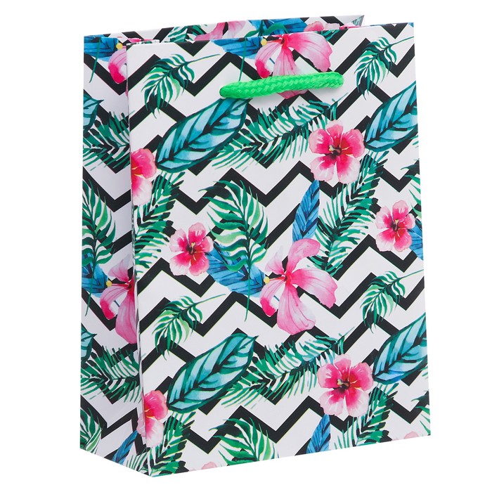 Пакет ламинированный вертикальный «Тропики», MS 18 × 23 × 8 см