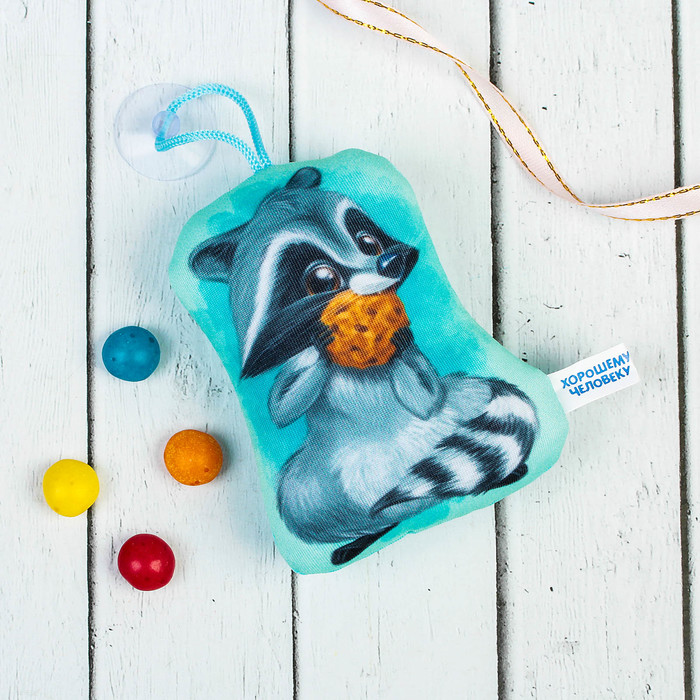 Брелок-антистресс на присоске "Енотик", 7 х 10 см