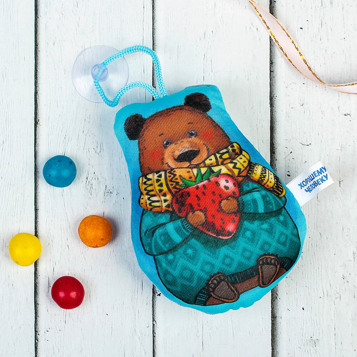 Брелок-антистресс на присоске "Мишаня", 8 х 10 см