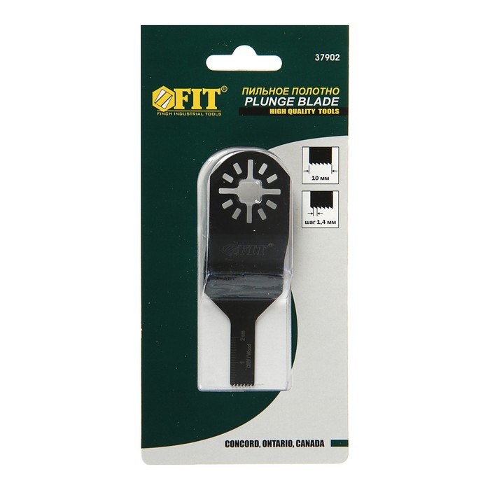 Полотно пильное FIT, фрезерованное, ступечатое, CrV сталь, 10 x 0.6 мм