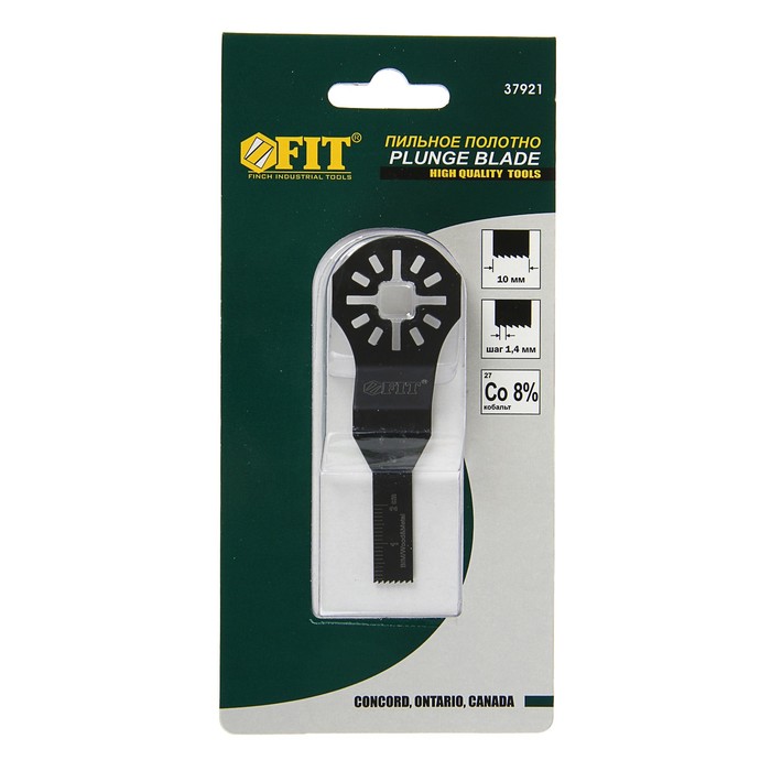 Полотно пильное FIT, фрезерованное, двухступечатое, Bi-metall Co 8%, 10 x 0.8 мм