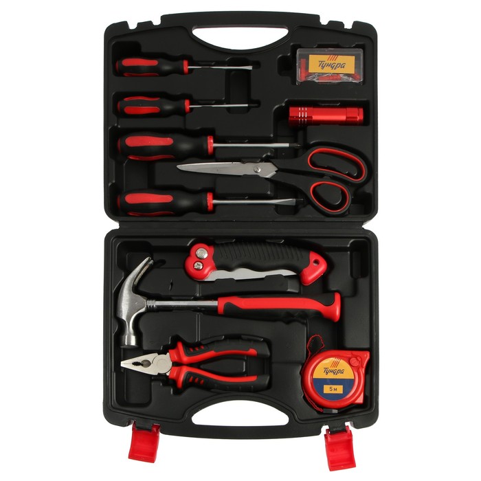 Набор инструмента TUNDRA универсальный 12 предметов, кейс