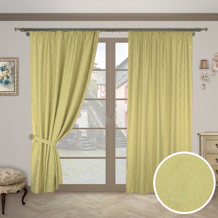 Шторы "Тандем экстра", размер 200х280 см-2 шт., 2 подхвата, цвет 315