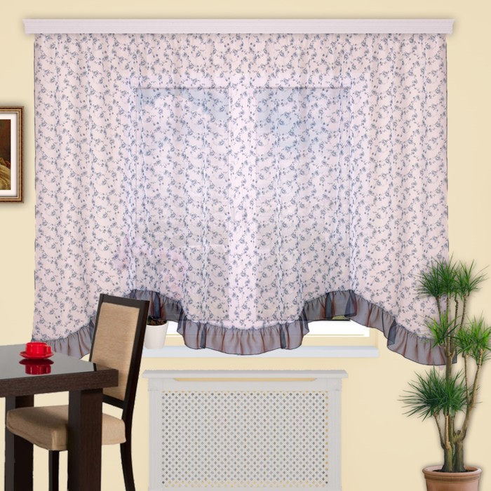 Штора кухонная "Ласточка", размер 160х280 см-1 шт., цвет 24