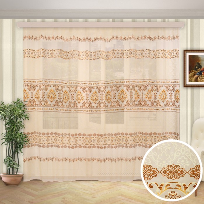 Штора "Мелодия", размер 260х300 см-1 шт., цвет 503