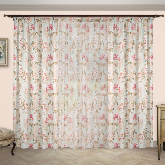 Шторы "Альянс плюс", размер 150х260 см-2 шт., 260х300 см-1 шт., цвет 1301