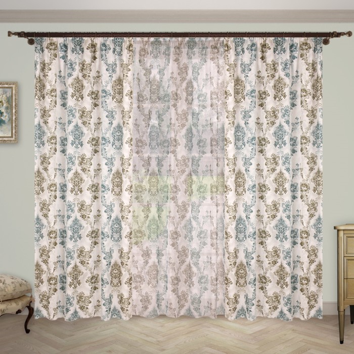 Шторы "Альянс плюс", размер 150х260 см-2 шт., 260х300 см-1 шт., цвет 1309