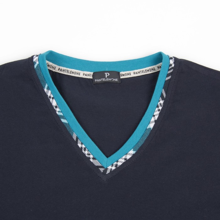 Комплект мужской (футболка, брюки) PDK-179 цвет тёмно-синий, р-р 46