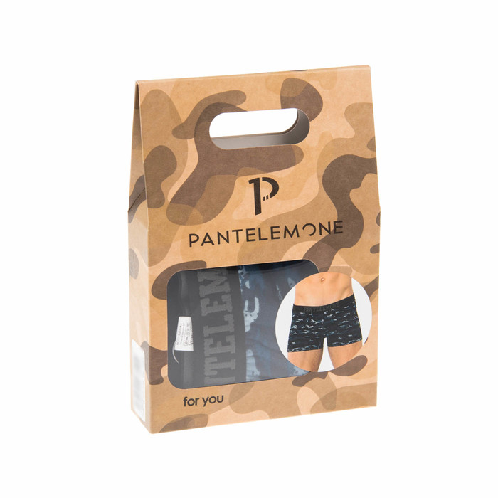 Трусы мужские боксеры PMH-790 цвет синий камуфляж, р-р 54