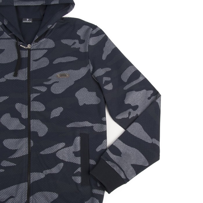 Толстовка мужская MT-119 цвет тёмно-синий, р-р 50