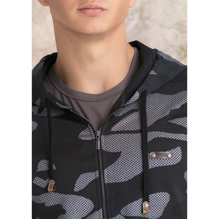 Толстовка мужская MT-119 цвет антрацит, р-р 52