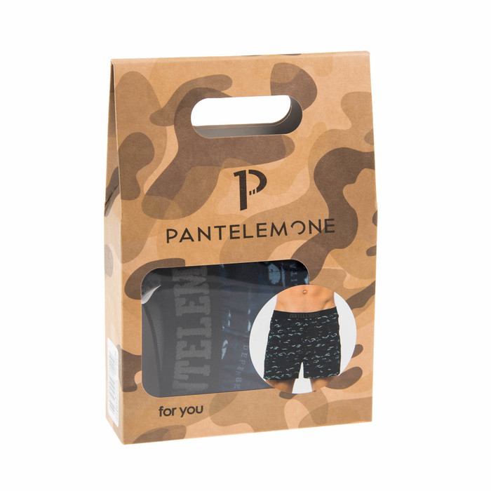 Трусы мужские свободные PMB-277 цвет синий камуфляж, р-р 50