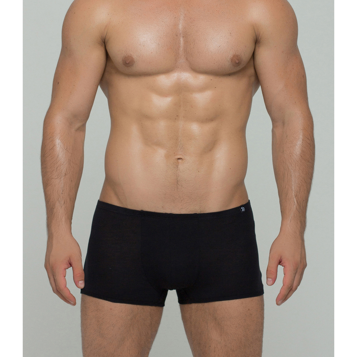 Трусы мужские боксеры 027-2 цвет чёрный, р-р 50-52 (XL)