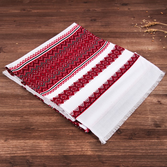 Рушник с узором "Узоры", 240 х 33 см, микс