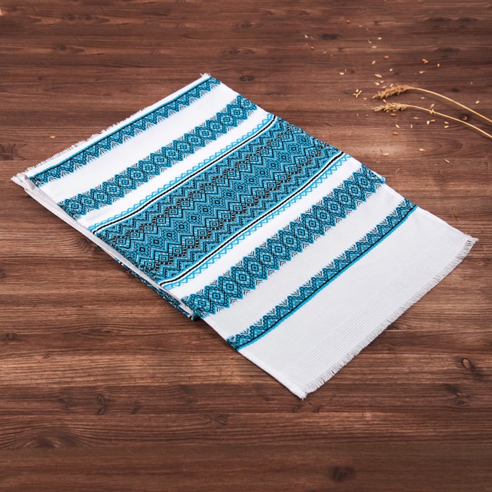 Рушник с узором "Узоры", 240 х 33 см, микс