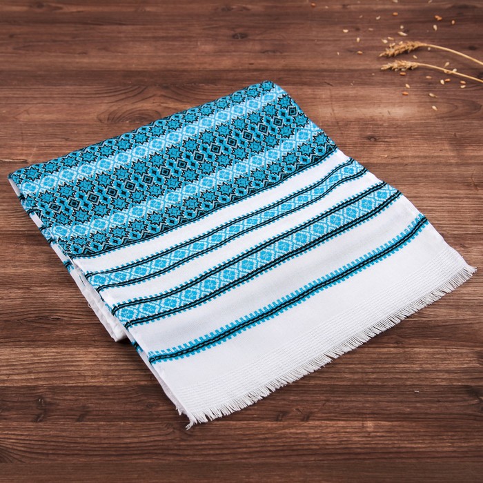 Рушник с узором "Узоры", 190 х 33 см, микс