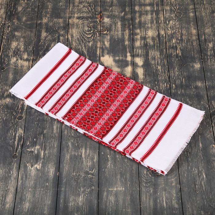 Рушник с узором "Узоры", 150 х 28 см