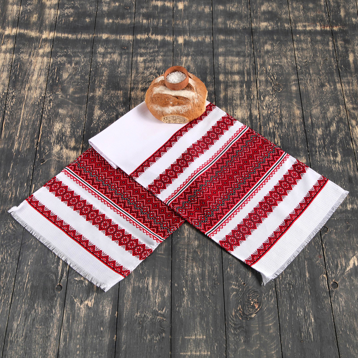 Рушник с узором "Узоры", 150 х 33 см