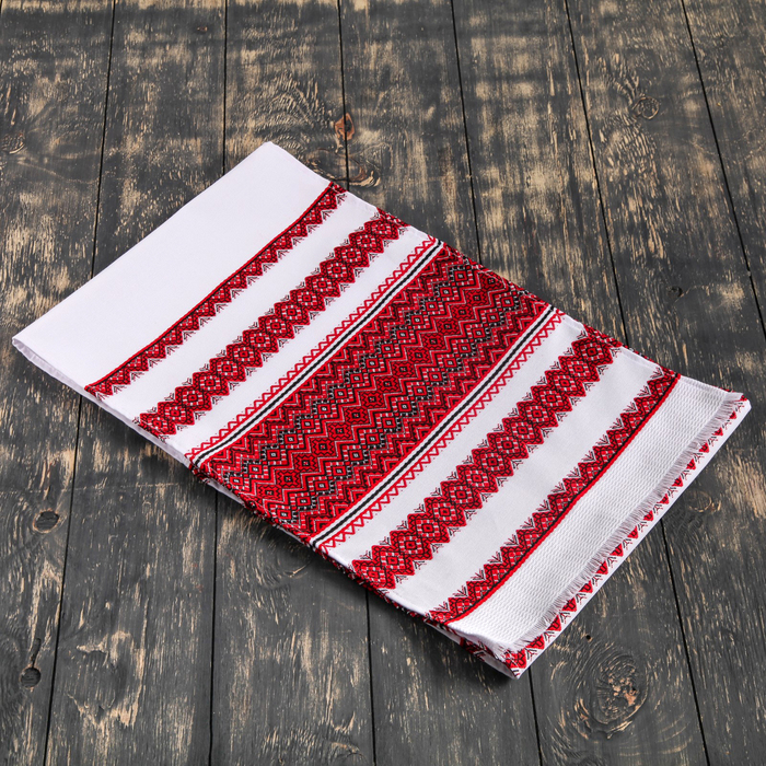 Рушник с узором "Узоры", 150 х 33 см