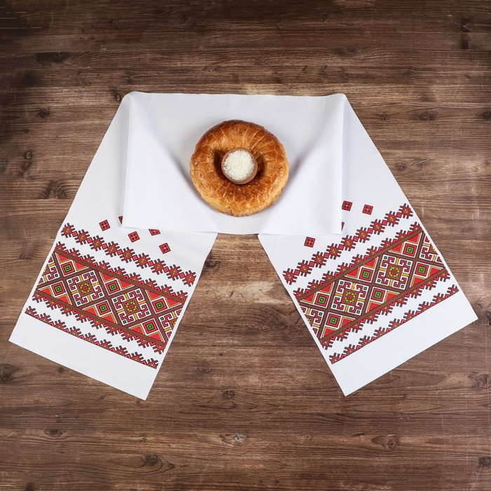 Рушник с орнаментом "Узоры", 150 х 24 см