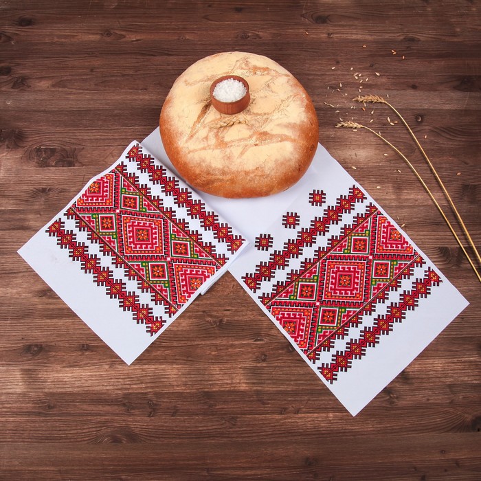 Рушник с орнаментом "Узоры", 150 х 24 см