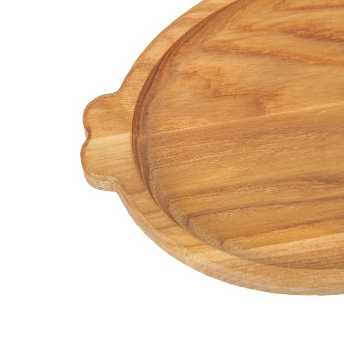 Тарелка деревянная "Рыбка", массив ясеня, 20 х 12 см