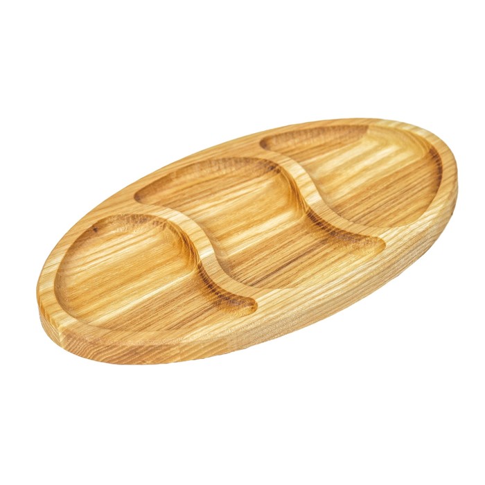 Тарелка для соусов, массив ясеня, 25 х 15 см
