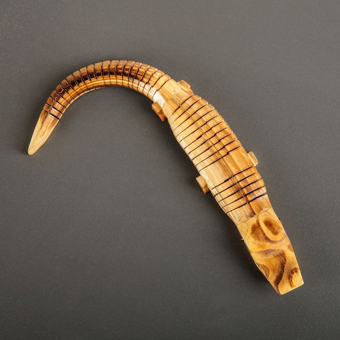 Сувенир деревянный "Крокодильчик", подвижный, 40 см