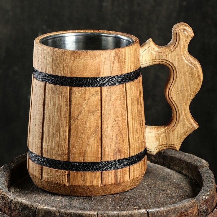 Кружка пивная с колбой "Дункель", 0,5 л