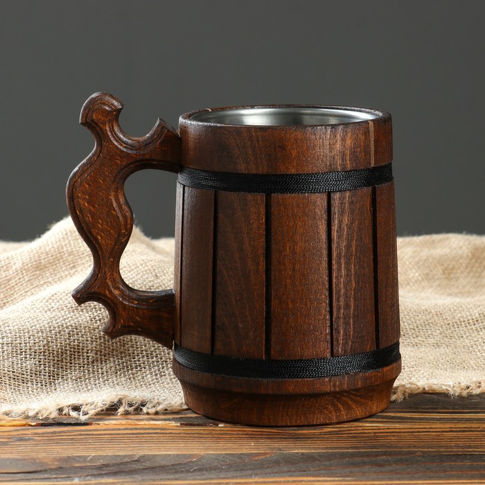 Кружка пивная с колбой "Дункель", 0,8 л