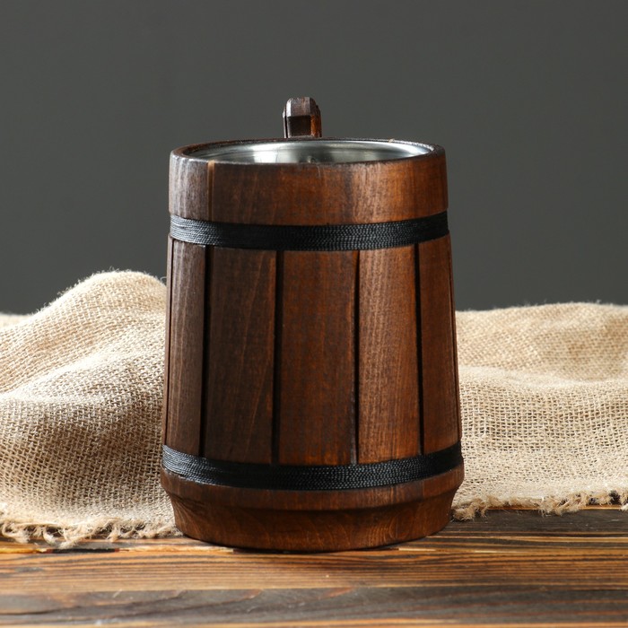 Кружка пивная с колбой "Дункель", 0,8 л