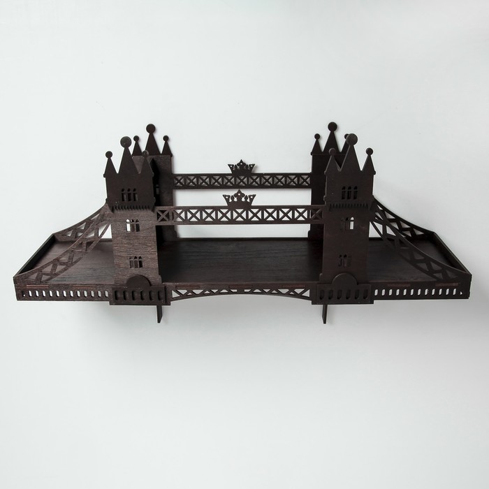 Полка деревянная "Тауэрский мост", 75 см