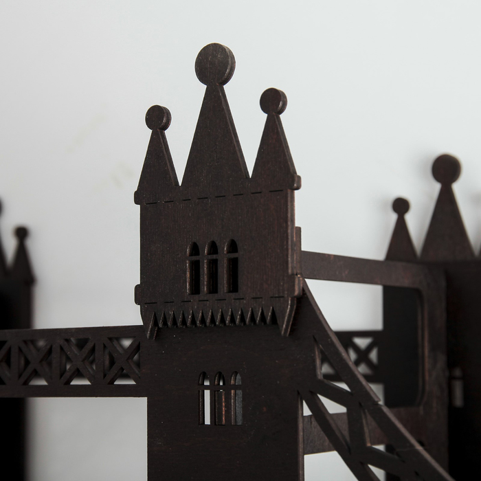 Полка деревянная "Тауэрский мост", 75 см