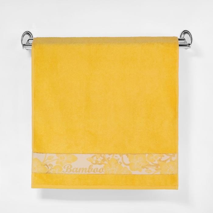 Полотенце подарочное "Этель" Для женщин, жёлтый 70х140 см бамбук, 450 г/м²