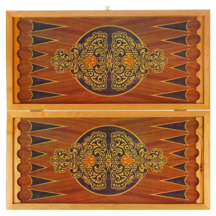 Настольная игра 2 в 1 "Сирия Шейхи": нарды, шашки (доска дерево 60х60 см)