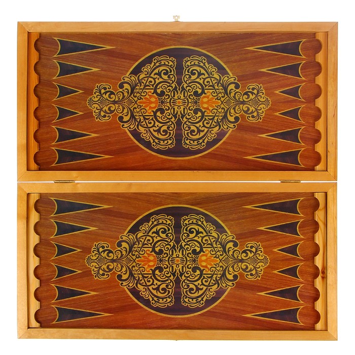 Настольная игра 2 в 1 "Сирия Сокол": нарды, шашки (доска дерево 60х60 см)