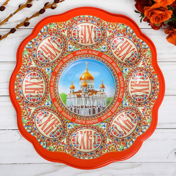 Пасхальная подставка на 8 яиц "Храм"