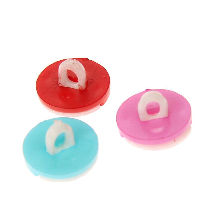 Набор пуговиц декоративных пластик "Мячики" (набор 12 шт) 1,3х1,3 см