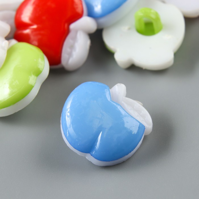 Набор пуговиц декоративных пластик "Яблочки" (набор 32 шт) 1,3х1,5 см