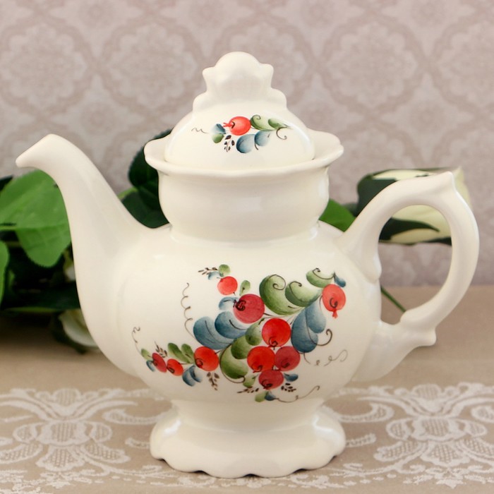 Чайник «Анастасия», ягоды, 0,78 л, 20×19 см, 1 сорт