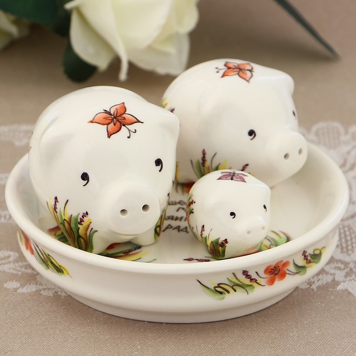 Набор для специй «Весёлая семейка», 1 сорт