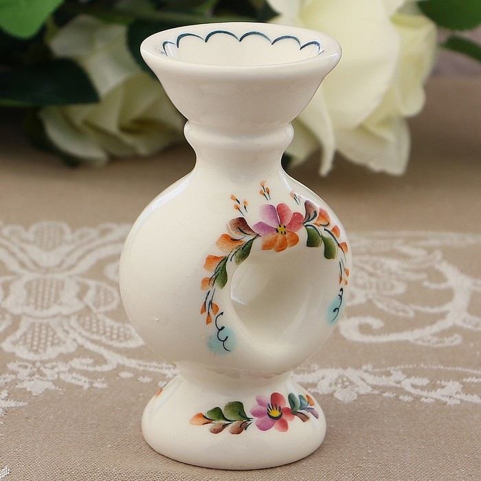 Подсвечник «Вечерок», 6×6×12 см, 1 сорт