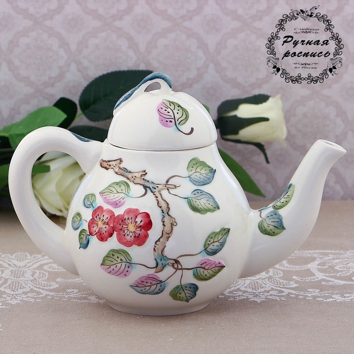 Чайник «Вишневый сад», 24х12,5х17 см, 1 сорт